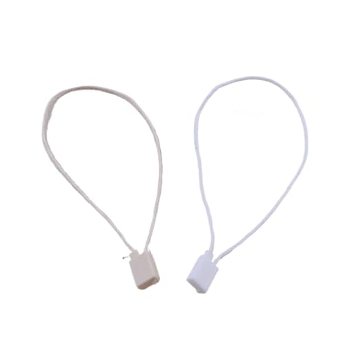 Clothing Tag Rope 600PCPlastic Hang Tag Seal String with Bullet Plug Wax Line Cord Snap Head Loop Lock Buckle Fashion Bag Price Rope Fasteners