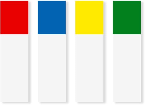 Post-it Flags, 35/Dispenser, 4 Dispensers/Pack, .47 in Wide, Assorted Primary Colors (683-4-6PK)