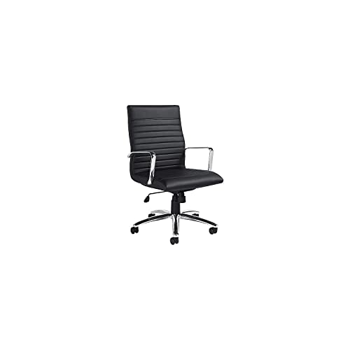 Offices To Go Global OTG Faux Leather Executive Chair, Black (OTG11730B)