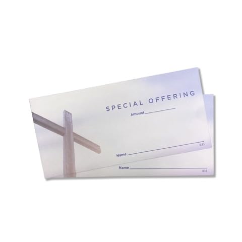 Special Offering Envelopes | Church Pew Envelopes for Tithe or Donation | 3" x 6 5/16" | Bill Size Fits Cash Check or Coin (500)