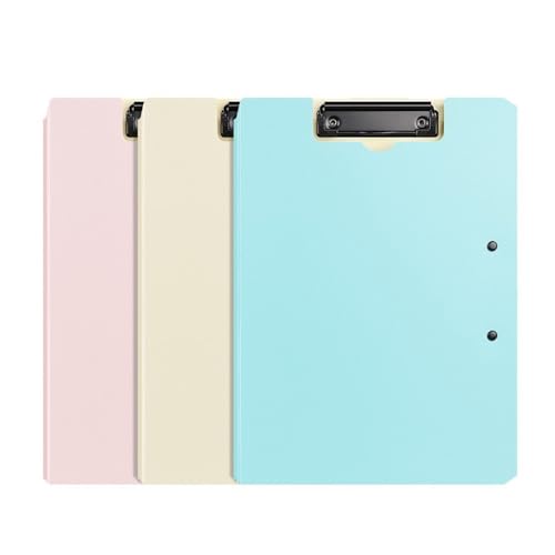 Filing Envelopes 3 Pcs Foldable Cover Clipboard Folder Sturdy Double Clip Folder Contract File Organizer Binder Office Supplies Plastic Folders