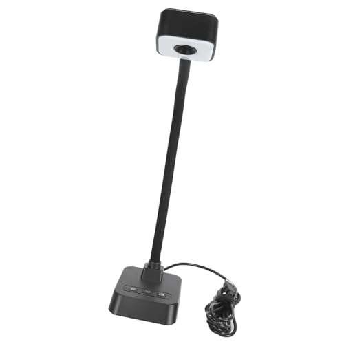 Jelquix 4K USB Document Camera for Teachers, HD Visualizer with 360 Rotatable Lens, 3 Level LED Light Camera with Auto Focus & AI Noise Reduction Mic, Foldable for Window