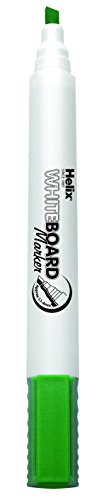 Helix Whiteboard Dry Wipe Marker Pens Chisel Tip x8 (Assorted)