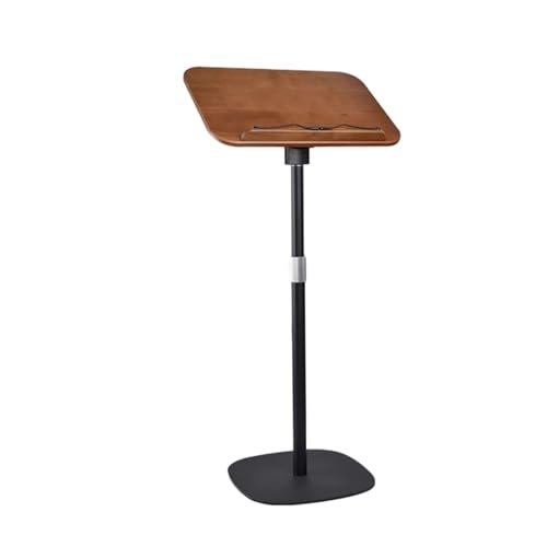 Adjustable Floor Book Stand, Music Lectern Holder with Page Clips, Height 50-90Cm, Perfect for Home Office, Reading, and Music Rooms,Black-H 50-170cm