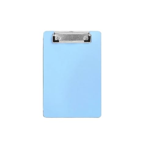 Clipboards Bulk 4Pcs A5 Clipboard Memo Pad Clip Board Loose-Leaf Notebook File Writing Pad Clamps Paper Holder Office School Supplies for Professionals(Blue)
