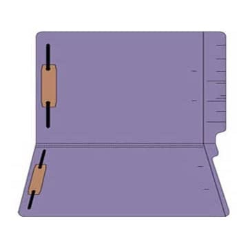 ACS End Tab File Folders Letter Size, 14 pt, 2 ply Two Fasteners, Positions 1 & 3 for Filing in Medical Offices, Schools, 9-1/2inch x 12-1/4inch