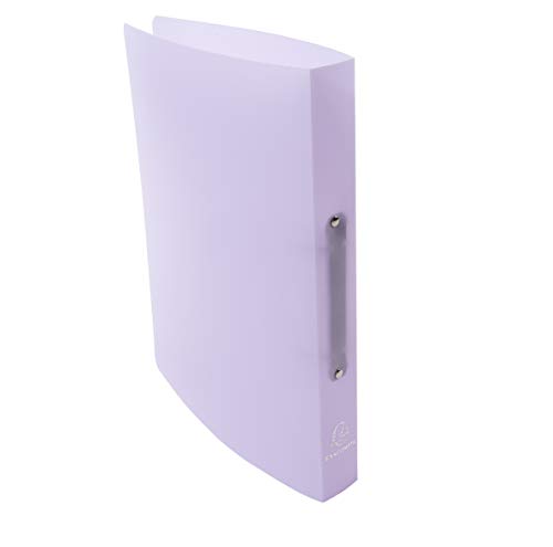 Exacompta Ref - 54970E Chromaline Pastel PP Ring Binders, 320x268mm, Suitable for A4+, 2 Ring 40mm Spine, Pack of 5 Assorted Colours, Coral, Mauve, Blue, Green & Yellow