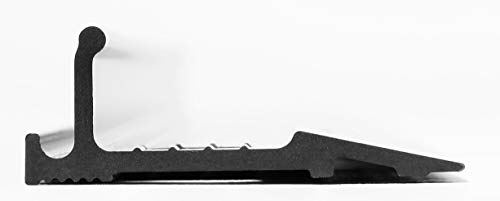 Dahle Aluminium Cutting Ruler with High Grip Strip and Non-Slip Black 45 cm