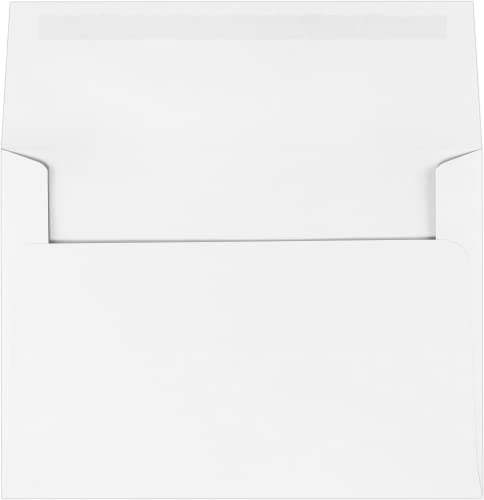 LUXPaper A7 Classic Linen Invitation Envelopes | 5 1/4" x 7 1/4" | Solar White | 70lb. Text | 500 Qty