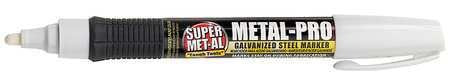 Super Met-Al Metal-Pro Galvanized Steel Marker (White) - 12 PACK
