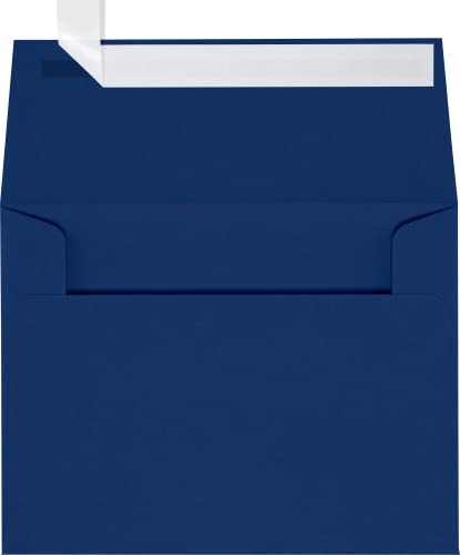 LUXPaper A2 Invitation Envelopes | Peel & Press | 4 3/8" x 5 3/4" | Navy Blue | 80lb. Text | 1,000 Qty