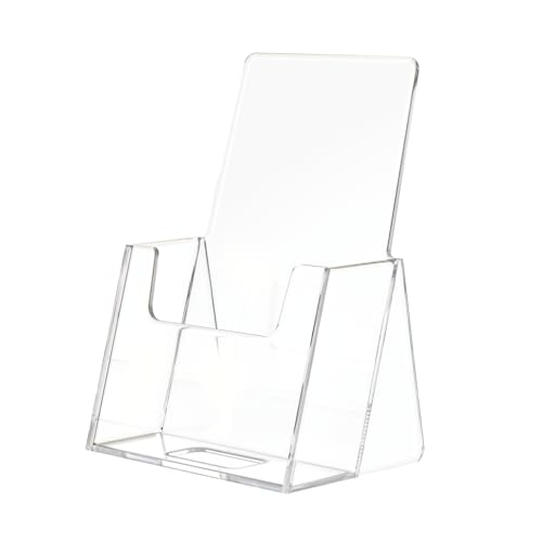Marketing Holders 40 Pack Business Card Holder Counter Display for 2" x 3.5" Vertical Gift Cards for Vendor Booths at Tradeshows Expos and Conventions Clear Acrylic Take One Dispenser