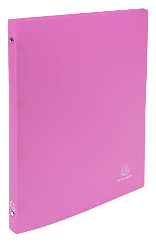 Exacompta Opaque PP Flexible Covers Ring Binder, A4, 4 Rings, 20mm Spine - Assorted Colours, Pack of 20