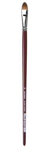 da Vinci Oil & Acrylic Series 1815 Oil Paint Brush, Filbert Kolinsky Red Sable, Size 14 (1815-14)