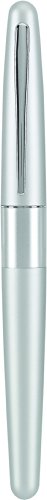 PILOT Metropolitan Collection Fountain Pen, Silver Barrel, Classic Design, Medium Nib, Black Ink (91108)