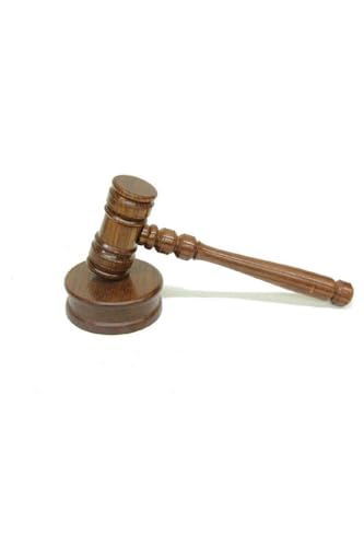 SODEF Wooden Judge Gavel Decorative Handcrafted for Display