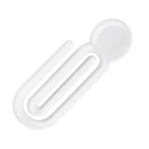 XIUBOSHI 100Pcs Colorful Acrylic Paper Clip Creative Shape Organizers Binders Clips for Documents Crafts Classroom Use