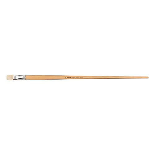 Escoda Clasico Series 4636 Artist Oil & Acrylic Brush, Chungking Hog Bristle, Size 24, Bright Extra Long Handle