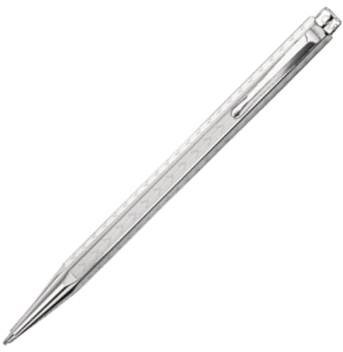 Caran d'Ache Ecridor Chevron Silver Plate & Palladium-Coated Mechanical Pencil 0004-286 0.7mm Genuine Imported