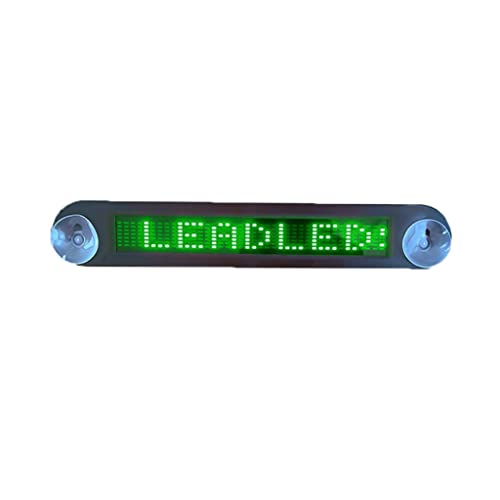 MekUk LED Sign Board Scrolling Message LED Car Sign Message Board Car Scrolling Message Display Remote Programmable for Car Windows, Taxi for Store, Car, Business, Promotion (Color : A)