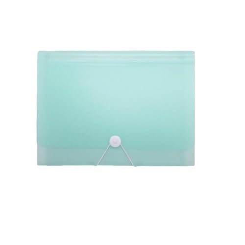 Filing Folder Important Document Folder Accordion File Organizer Expanding Letter Size Paper Office Supplies(Green)
