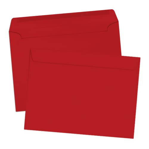 LUXPaper 9 x 12 Booklet Envelopes | Ruby Red | 80lb. Text | 500 Qty