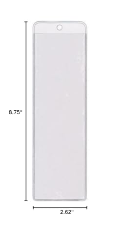 StoreSMART - Bookmark Covers/Holders with Tassle Hole - Clear Plastic - 300-Pack - Made in USA - BMK9071-300