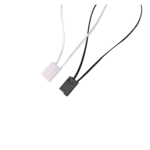 Clothing Tag Rope 2000Pcs Nylon Snap Lock Pin Loop Fastener Hook Ties Easy and Fast to Attach Hang Tag Strings Hangtag Seal Tags