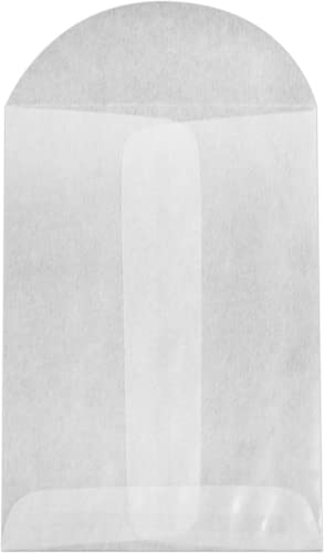 LUXPaper #1 Coin Envelopes | 2 1/4" x 3 1/2" | Glassine | 30lb. Text | 500 Qty