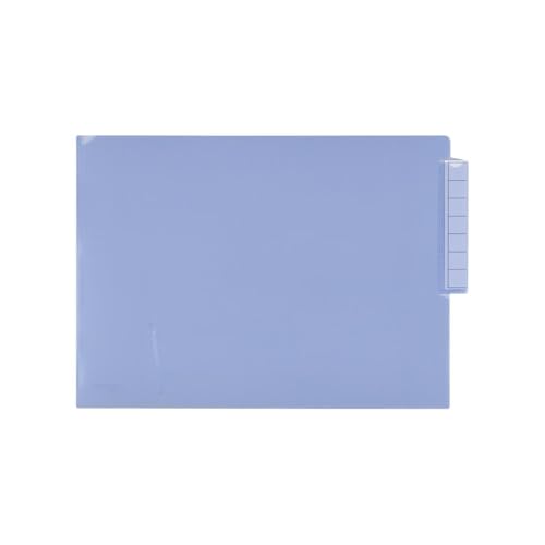 Lihit Lab Carte Folder, Single Pocket, A4, Crystal Blue, 4 Boxes HK708-20_4