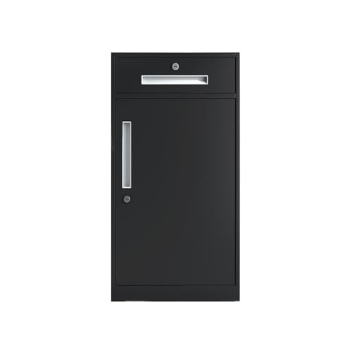 GRFIT Steel Office Storage Cabinet Filing Cabinet, 85cm Height, Large Capacity, Storage Cabinet for Home, Filing Cabinet with Drawers Filing Cabinets Office (Black)