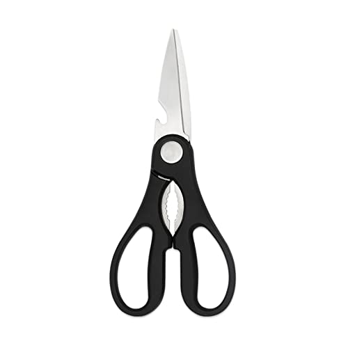 Scissors Household Steel Kitchen Scissors Tailor Scissors Sewing Tools Cut and Shred Function Office Scissors (Color : Green) (Black)