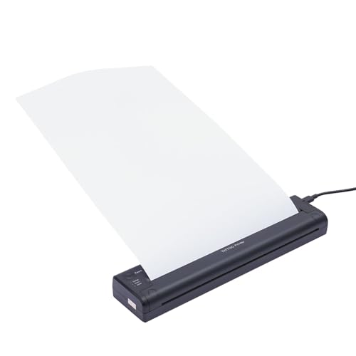 Ncescmal Portable USB Wireless Bluetooth Black Tattoo Printer Compatible with Android, iOS Phone, Ipad & PC-Side