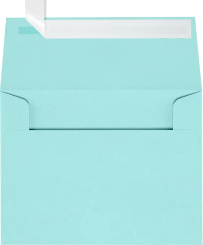 LUXPaper A2 Invitation Envelopes | Peel & Press | 4 3/8" x 5 3/4" | Seafoam Blue | 80lb. Text | 1,000 Qty