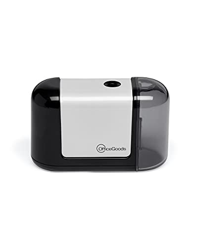 OfficeGoods Mini-Pro Electric Pencil Sharpener, Cordless, Black