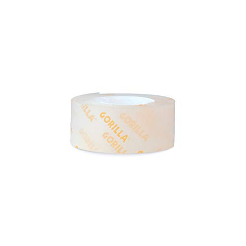 Gorilla Tough & Clear, Double Sided Mounting Tape, Weatherproof, 1" x 60", Clear, (Pack of 8)