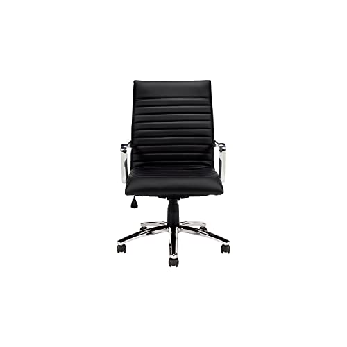 Offices To Go Global OTG Faux Leather Executive Chair, Black (OTG11730B)