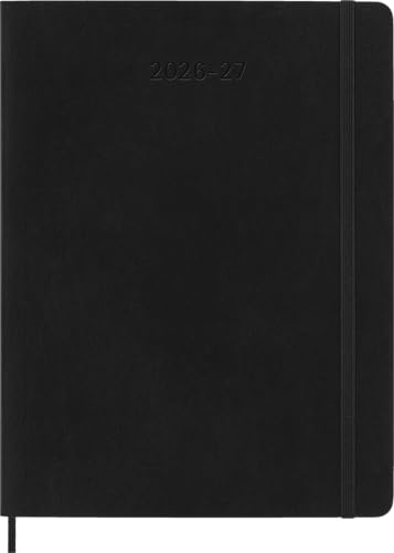 Moleskine 2026-27 18-Month Weekly Planner, XL, Black, Softcover