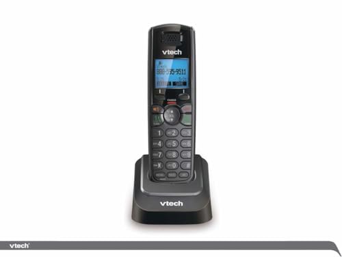 VTech DS6151-11 DECT 6.0 2-Line Expandable Cordless Phone + (2) DS6101-11 Accessory Handset, Black