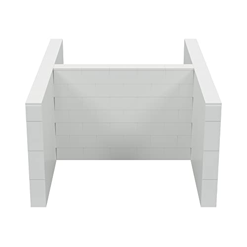 EverBlock 6’ x 8’ x 3.5’ 6 Space Cubicle Kit | Modular Building Blocks | Wall System Display | Room Divider & Partition | Easy to Connect & Reuse | Indoor & Outdoor Use | Dark Gray