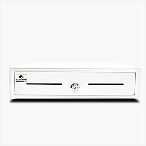 APG Entry Level- 16” Electronic Point of Sale Cash Drawer | Arlo Series EKDS320-1-W410-A20 | Printer Compatible with CD-101A Cable Included | Plastic Till with 5 Bill/ 5 Coin Compartments | Black