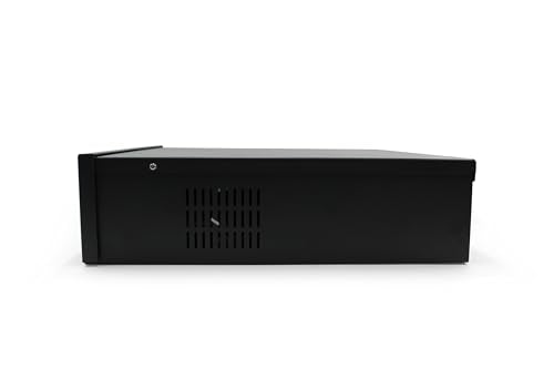 ARES VISION DVR Lock Box 18" x 18" x 5" – Heavy Duty 16 Gauge Steel Security Enclosure with Fan, Lock & Key, Cable Knockouts – Secure NVR, Router, AV Equipment for Home & Commercial Use