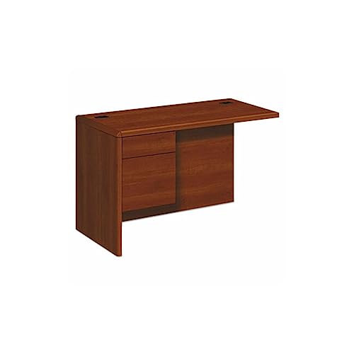 10700 "L Workstation Return, Left 3/4 Pedestal, 48w x 24d x 29.5h, Cognac