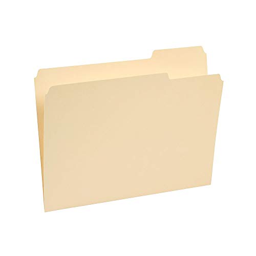 Staples File Folders, Letter Size, 1/3-Cut Tabs, Manila, 250/Pack