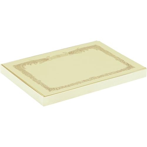 King Corporation 251101 Award Paper for Laser Printers, B4, Horizontal Frame, 100 Sheets