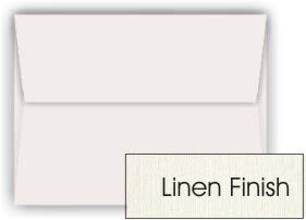 LINEN Classic Natural White (80T/Linen) A8 Envelopes (5.5x8.125) 250 PK