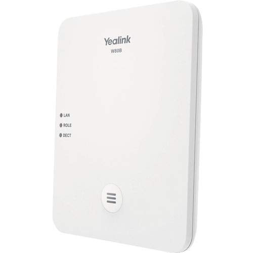 Yealink DECT IP Multi-Cell System W80B - IP DECT - 100 x Handset Supported - 100 Simultaneous Calls - Pearl White