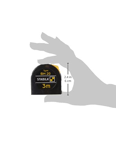 Stabila Measuring Tools 16445 BM 20 Pocket Tape Measure 3 M