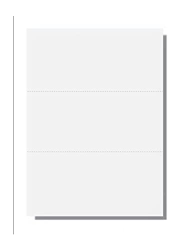 Federal Security Mandated 5-Feature Laser-Print Business Forms w Double Hrz Perforations, Off-White 8.5" x 11" 24-lb Paper (SGP-24-R) - Case of 2500 Sheets