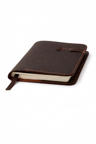 PavinCrafter A5 Leather Journal Cover 5.75 x 8.25 in, Full Grain, Brown
